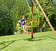 CERLAND - Balancelle acier galvanisé - Vert - L.125.5xH.176.5xP.41cm - vignette