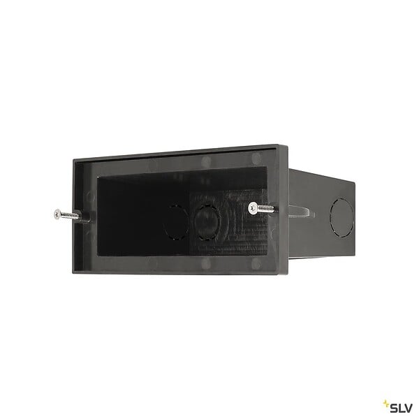 SLV - Encastré mural extérieur BRICK, symétrique, inox, LED, 11W, 3000K, IP65, collerette inox 316 - large