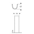 GEBERIT - Colonne Bastia Geberit - Pour lavabo et plan de toilettes - Blanc - vignette