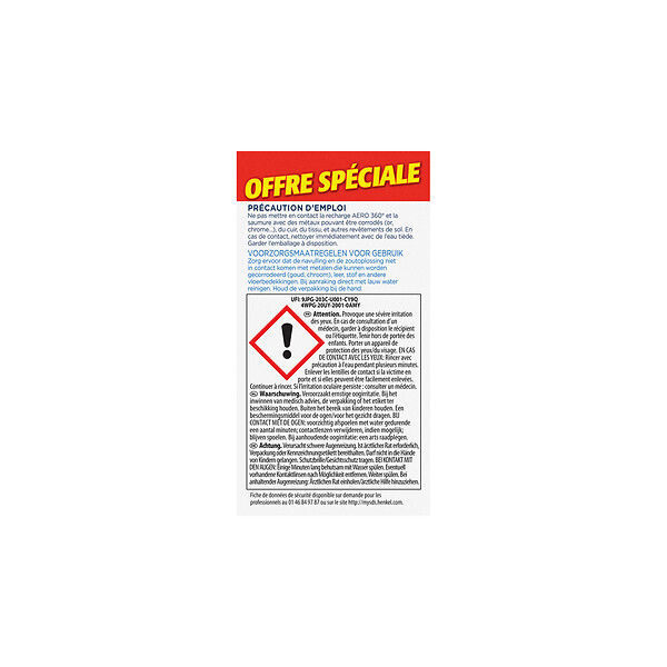 RUBSON - Recharges pour absorbeur d'humidité AERO 360 - Lot de 6 - large