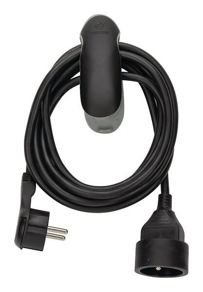 WATTANDCO - Rallonge 3m noire avec pince - Watt and Co - large