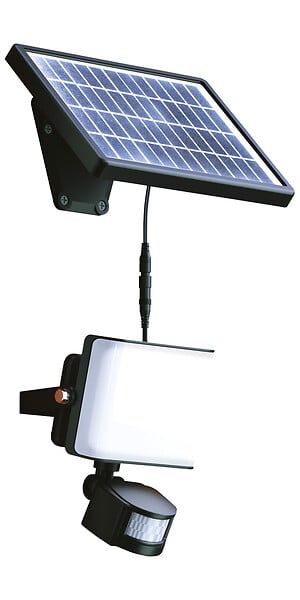 CAMATEL - Projecteur solaire à détection de présence - 10W - 800lm - large