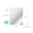 AURLANE - Miroir salle de bain - 60x80cm - GO - vignette