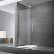 SWISS AQUA TECHNOLOGIES - Paroi de douche à l'italienne 87x200 cm Walk-in, anti-calcaire, verre transparent (WI90-SET) - vignette