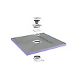 JACKON - Jackon Receveur de douche à carreler Aqua Centré 1200x1200x40mm siphon horizontal offert (4512090 + 4512007) - vignette