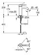 GROHE - Grohe Essence - set mitigeur de lavabo taille S + Bonde clic clac Grohe pour lavabo avec trop-plein (23590001-CLICCLAC) - vignette
