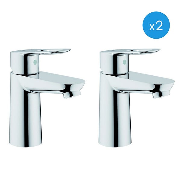 GROHE - Lot de deux mitigeurs Lavabo BauLoop (23337000-DUO) - large