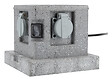 ZENITECH - Borne jardin IP44 4 x 16A + 2 interrupteurs câble H07RN-F 3G1,5mm² 4,5m - Zenitech - vignette