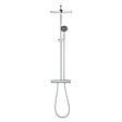 GROHE - Colonne de douche thermostatique XXL Round 250 + Douchette 2 jets, Chrome (26816022) - vignette