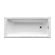 SWISS AQUA TECHNOLOGIES - Fusion 150 x 70 cm Baignoire gain de place en acrylique, sans pieds, blanc (SIKOVR150) - vignette