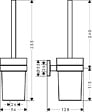 HANSGROHE - Logis Universal - Pack support de rouleau de rechange + Brosse WC, Chrome (41722000-DUOLOGIS3) - vignette