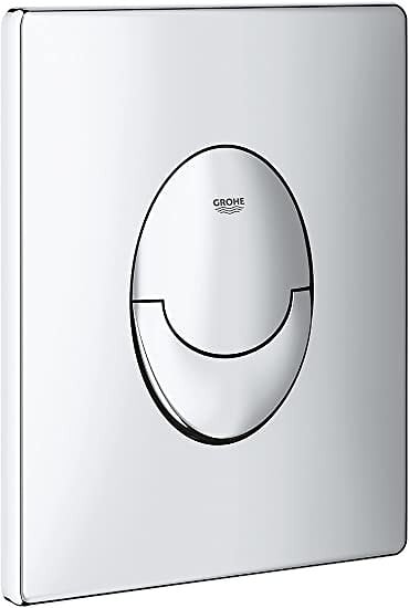 GROHE - Pack WC Bâti autoportant Rapid SL + WC Cersanit S-LinePro + Abattant + Plaque Chrome (ProjectS-LinePro-2) - large