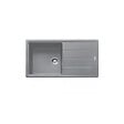 FRANKE - Franke Basis BFG 611-97 Evier 97x50cm avec égouttoir réversible, Fragranit +, Pierre grise (BFG611-97SK) - vignette