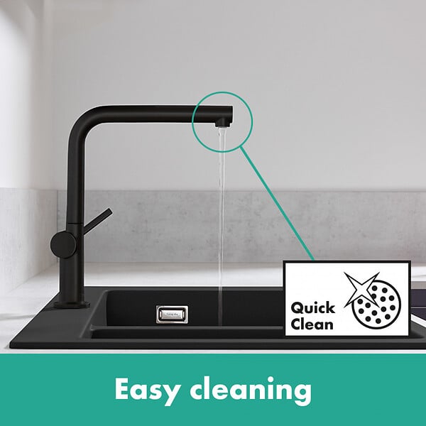 HANSGROHE - Talis M54 Mitigeur de cuisine 270, 1 jet, Noir mat (72840670) - large