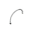 GROHE - Bec tubulaire pour robinetterie verticale de cuisine, 1/2", Chromé (13070000) - vignette