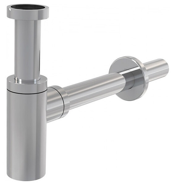 ALCA - Set Bonde Clic-clac raccord 5/4", pour lavabo avec trop-plein + Siphon, Chrome (AlcaSetChrome) - large