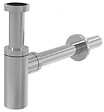 ALCA - Set Bonde Clic-clac raccord 5/4", pour lavabo avec trop-plein + Siphon, Chrome (AlcaSetChrome) - vignette
