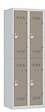 P.HENRY - Vestiaire acier 2 colonnes - Gris perle taupe - L80cm - vignette