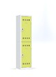 P.HENRY - Vestiaire métallique 2 cases - Gris perle et anis - H.180cm - vignette