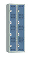 P.HENRY - Vestiaire métallique 2 colonnes 4 cases - 80 x 50 x 180cm - vignette