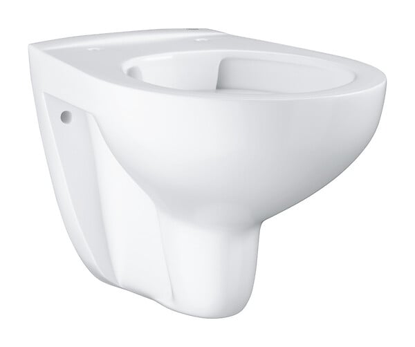 VILLEROY ET BOCH - Pack WC bâti-support + Cuvette Bau sans bride + Abattant softclose + Plaque blanche (ViConnectBau-2) - large