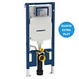 GEBERIT - Pack WC Bâti-support UP720 extra-plat + WC sans bride Integra avec fixations invisibles + Abattant softclose + Plaque blanche - vignette