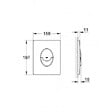 GROHE - Pack Cuvette Compacte SENTO RIM-EX sans bride + Rapid SL autoportant NF + plaque Skate Air blanc ProjectSentoRimlessCOMPACT-3 - vignette