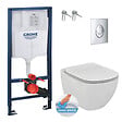 GROHE - Pack WC Rapid SL GROHE + Cuvette Ideal Standard Tesi Aquablade rimless + Plaque de commande Grohe Skate Chrome - vignette