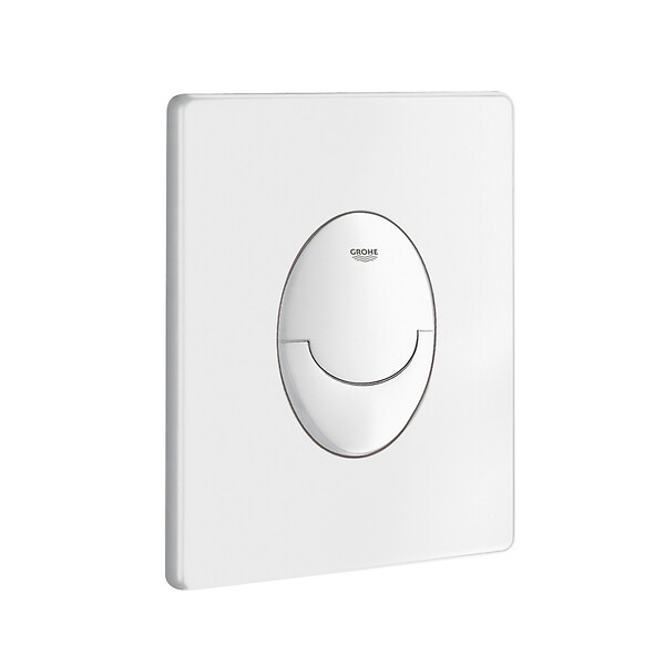 GROHE - Pack WC Bâti-support Rapid SL + WC sans bride Lucco Avva + Abattant softclose + Plaque blanche (RapidSL-Avva-3) - large