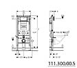 GEBERIT - Pack WC Bâti-support UP320 + Cuvette Architectura + Abattant softclose + Plaque blanche (GebArchitectura2-H) - vignette
