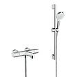 HANSGROHE - Pack Ecostat 1001 CL Mitigeur Thermostatique bain/douche + Set de douche Crometta Vario (13201000-CROMETTA) - vignette