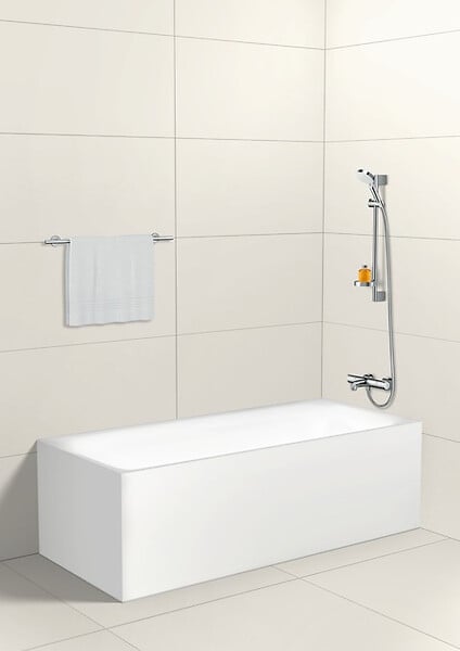 HANSGROHE - Pack Ecostat 1001 CL Mitigeur Thermostatique bain/douche + Set de douche Crometta Vario (13201000-CROMETTA) - large