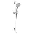 HANSGROHE - Vernis Blend Set Mitigeur bain/douche + Douchette Ecosmart 2 jets + Barre 65cm Chrome (71440000-Vernis) - vignette