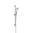HANSGROHE - Set de douche Mitigeur Logis + Douchette 2 jets + Barre 65 cm + Flexible, Chrome (71600000-CROMETTA) - vignette