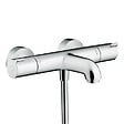 HANSGROHE - Ecostat Set Mitigeur thermostatique Bain/douche + Barre de douche Unica + Douchette 2 jets, Chrome - vignette