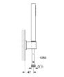 GROHE - Set bain/douche Mitigeur thermostatique Grohtherm 800 + Stick de douche mural 1 jet, Chrome (34770000-CUBESTICK) - vignette