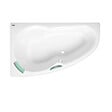 LAGUNA - 160 x 95 cm Luiza baignoire d'angle orientation gauche en acrylique, sans pieds, blanc (LU1600L) - vignette