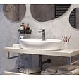 SWISS AQUA TECHNOLOGIES - Swiss Aqua Technologies Infinitio Vasque à poser 60 x 40 x 12,5 cm, sans trop-plein, Blanc mat (SATINF6040M) - vignette