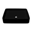 SWISS AQUA TECHNOLOGIES - Swiss Aqua Technologies Set Vasque Infinitio à poser 50x40 cm + Bonde, Noir mat (SATINF5040BKM-SET_BP) - vignette
