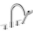 HANSGROHE - Hansgrohe Vernis Shape - Mitigeur bord de baignoire, installation 4 trous, Chrome (71459000) - vignette