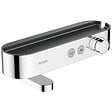 HANSGROHE - ShowerTablet Select Mitigeur thermostatique bain/douche 400 avec tablette et bec déverseur rotatif, Chrome (24340000) - vignette