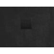 SWISS AQUA TECHNOLOGIES - Swiss Aqua Technologies B-Way Receveur de douche rectangulaire 100x80cm avec siphon, en marbre coulé, Noir (SATALEK10080) - vignette