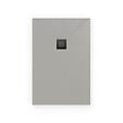 SWISS AQUA TECHNOLOGIES - Swiss Aqua Technologies Alek Receveur de douche rectangulaire 120x90cm avec siphon, en marbre coulé, Gris (SATALEK12090S) - vignette