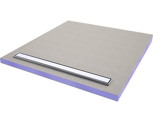 JACKON - JACKOBOARD Receveur à carreler Aqua line easy avec barrette 120x90 cm +  siphon vertical (4515477 + 4515479) - large