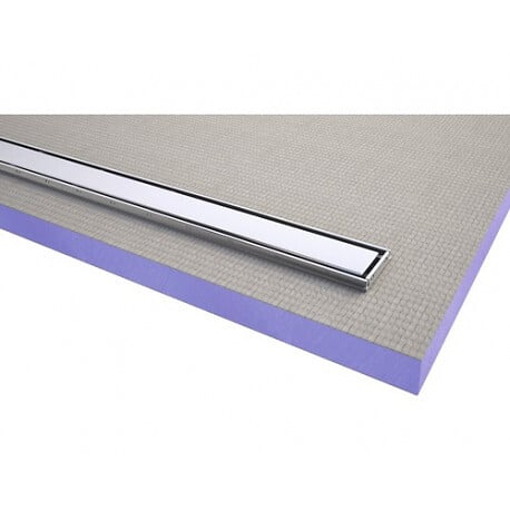 JACKON - JACKOBOARD Receveur à carreler Aqua line easy avec barrette 120x90 cm +  siphon vertical (4515477 + 4515479) - large