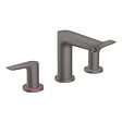 HANSGROHE - Hansgrohe Talis E Mélangeur de lavabo 3 trous 150, noir brossé, avec tirette et vidage (71733340) - vignette