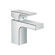 HANSGROHE - Hansgrohe Vernis Shape Mitigeur de lavabo 70, CoolStart ,avec tirette et vidage synthétique, Chrome (71593000) - vignette