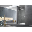 SWISS AQUA TECHNOLOGIES - Swiss Aqua Technologies Tex Set complet Porte de douche coulissante verre transparent Easy Clean, glissières silencieuses 100x195cm - vignette