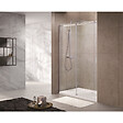 SWISS AQUA TECHNOLOGIES - Swiss Aqua Technologies T-Linea Porte coulissante douche verre trempé Easy Clean 120x200cm Ouverture droite à gauche TLDNEW120L01 - vignette