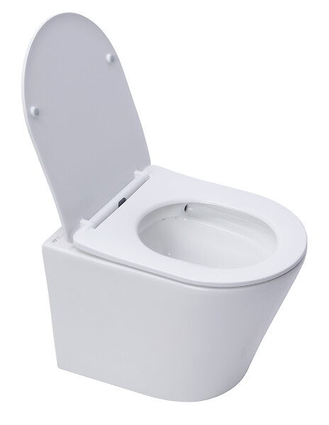 GEBERIT - Pack WC Bâti-support + WC Swiss Aqua Technologies Infinitio sans bride + Plaque blanche + Set habillage (InfinitioGeb3-sabo) - large